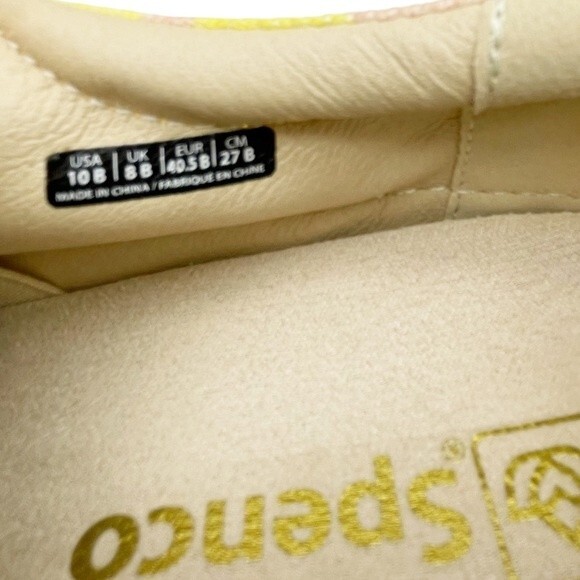 Spenco Malibu Lace Summer Platform Sneaker Bokeh Blush & Yellow Women’s Size 10 - Picture 13 of 16